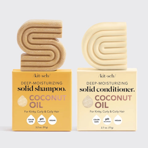 Coconut Oil Deep-Moisturizing Shampoo + Conditioner Combo | 椰子油深層滋潤洗髮皂及護髮皂套裝(美國製造)