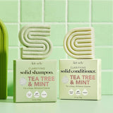 Tea Tree & Mint Clarifying Shampoo + Conditioner Combo  |  茶樹及薄荷深層清潔洗髮皂及護髮皂套裝(美國製造)