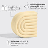 Coconut Oil Deep-Moisturizing Shampoo + Conditioner Combo | 椰子油深層滋潤洗髮皂及護髮皂套裝(美國製造)