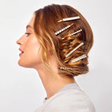 All Dressed Up Metal Rhinestone Assorted Bobby Pins 4pc Set | Kitsch 禮盒裝水鑽一字髮夾(四個裝)