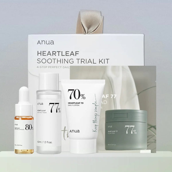 Anua Heartleaf Soothing Trial Kit | Anua 皇牌魚腥草美肌體驗套裝 (爽膚水+棉片+精華+乳液)