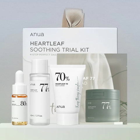 Anua Heartleaf Soothing Trial Kit | Anua 皇牌魚腥草美肌體驗套裝 (爽膚水+棉片+精華+乳液)