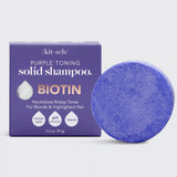 Purple Toning Shampoo Bar for Color Treated & Grey Hair |  Biotin去黃校色洗髮皂(美國製造)