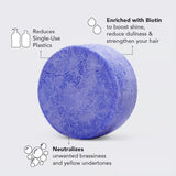 Purple Toning Shampoo Bar for Color Treated & Grey Hair |  Biotin去黃校色洗髮皂(美國製造)