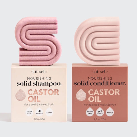 Castor Oil Nourishing Shampoo + Conditioner Combo | 天然蓖麻油深層滋潤洗髮皂及護髮皂套裝(美國製造)