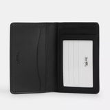Coach Id Wallet In Signature Canvas - Tan/Black | Coach經典印花真皮卡套 - Tan/Black
