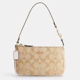 Coach Nolita 19 in Signature Canvas - Gold/Light Khaki Chalk | Coach Nolita 經典印花拼真皮單肩包 - Gold/Light Khaki Chalk