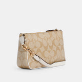 Coach Nolita 19 in Signature Canvas - Gold/Light Khaki Chalk | Coach Nolita 經典印花拼真皮單肩包 - Gold/Light Khaki Chalk
