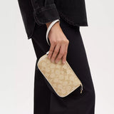 Coach Nolita 19 in Signature Canvas - Gold/Light Khaki Chalk | Coach Nolita 經典印花拼真皮單肩包 - Gold/Light Khaki Chalk