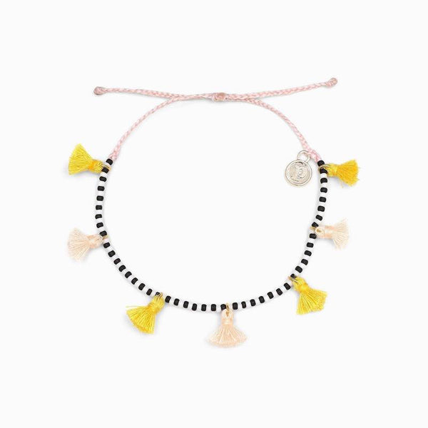 Copacabana Tassel Black&White | Copacabana Tassel 手工製流蘇吊墜防水手繩・Black&White