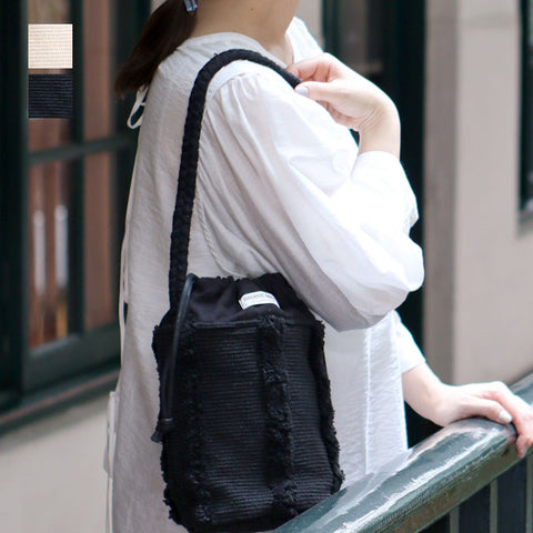 Creer Organic Made Shoulder Bag - Black | Creer 環保編織單肩袋 - 黑色