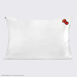 Hello Kitty x Kitsch Satin Pillowcase - Solid Ivory Kitty Bow | Hello Kitty x Kitsch舒適睡眠枕頭套 - Solid Ivory Kitty Bow