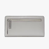 Kate Spade Madison Colorblock Large Slim Bifold Wallet - Platinum Grey Multi | Kate Spade 十字斜紋真皮長銀包 - Platinum Grey Multi