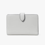 Kate Spade Madison Medium Bifold Wallet - Platinum Grey Multi| Kate Spade 十字紋真皮短銀包 - Platinum Grey Multi