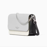 Kate Spade Madison Willow Mini Flap Crossbody - Platinum Grey Multi | Kate Spade 十字斜紋皮革斜揹包/單肩包 - Platinum Grey Multi