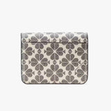 Kate Spade Signature Spade Flower Small Bifold Wallet - Black Multi | Kate Spade 經典Spade印花短銀包 - Black Multi