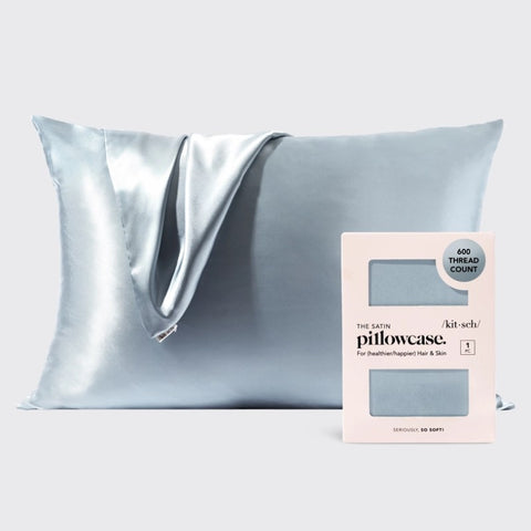 Satin Sleep Pillowcase - Haze Blue | 舒適緞面枕頭套 - 霧藍色