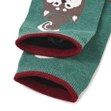 Kusuguru Shiba Pattern Cotton Socks - Green | Kusuguru純棉柴犬圖案提花襪子 - 綠色