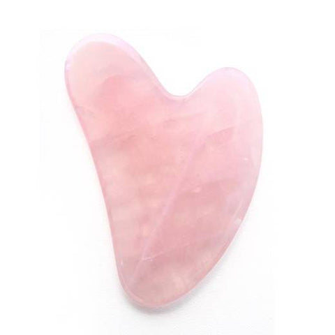 Natural Rose Quartz Guasha Facial Tool - Small heart shaped | 天然玫瑰粉晶刮痧板 - 細心型