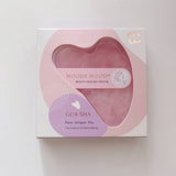 Natural Rose Quartz Guasha Facial Tool - Small heart shaped | 天然玫瑰粉晶刮痧板 - 細心型