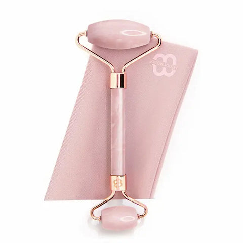 Natural Rose Quartz Face Roller | 天然玫瑰粉晶按摩瘦面棒