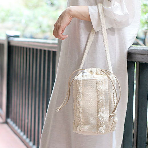 Creer Organic Made Shoulder Bag - Ivory | Creer 環保編織單肩袋 - 象牙白色