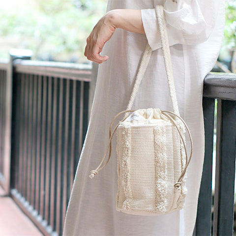 Creer Organic Made Shoulder Bag - Ivory | Creer 環保編織單肩袋 - 象牙白色