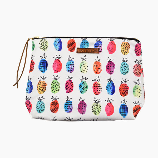 Pura Vida Pineapple Clutch | Pura Vida菠蘿印花防潑水拉鍊袋
