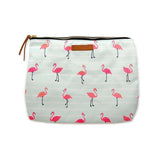 Pura Vida Flamingo Clutch | Pura Vida火烈鳥印花防潑水拉鍊袋