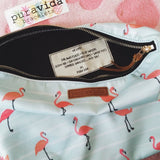 Pura Vida Flamingo Clutch | Pura Vida火烈鳥印花防潑水拉鍊袋