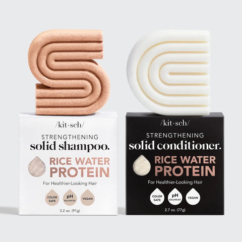Rice Water Shampoo + Conditioner Combo | 促進頭髮再生米水洗髮皂及護髮皂套裝(美國製造)