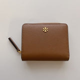 Tory Burch Emerson Mini Wallet - Moose  | Tory Burch 十字紋真皮短銀包 - 啡色