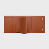 CELINE Small Trifold Wallet in Triomphe canvas and lambskin - Tan | CELINE TRIOMPHE帆布及羊皮小型三摺銀包 - 黃褐色
