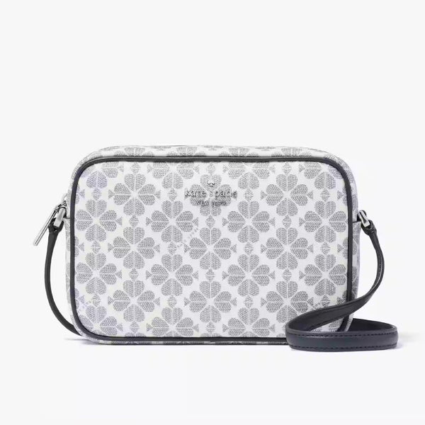 Kate Spade Signature Spade Flower Mini Camera Bag - Navy Multi | Kate Spade 經典黑桃花紋拉鍊斜揹包 - Navy Multi