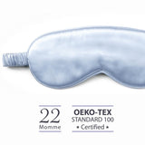 22 Momme Mulberry Silk Sleep Eye Mask・Pale Blue | 22姆米美肌真絲眼罩・Pale Blue