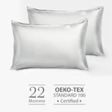 22 Momme Mulberry Pillowcase - Modern Gray (Set Of 2) | 22姆米美肌真絲枕頭套 - 銀灰色 (兩個裝)