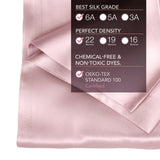 22 Momme Mulberry Pillowcase - Blush (Set Of 2) | 22姆米美肌真絲枕頭套 - 粉紅色 (兩個裝)