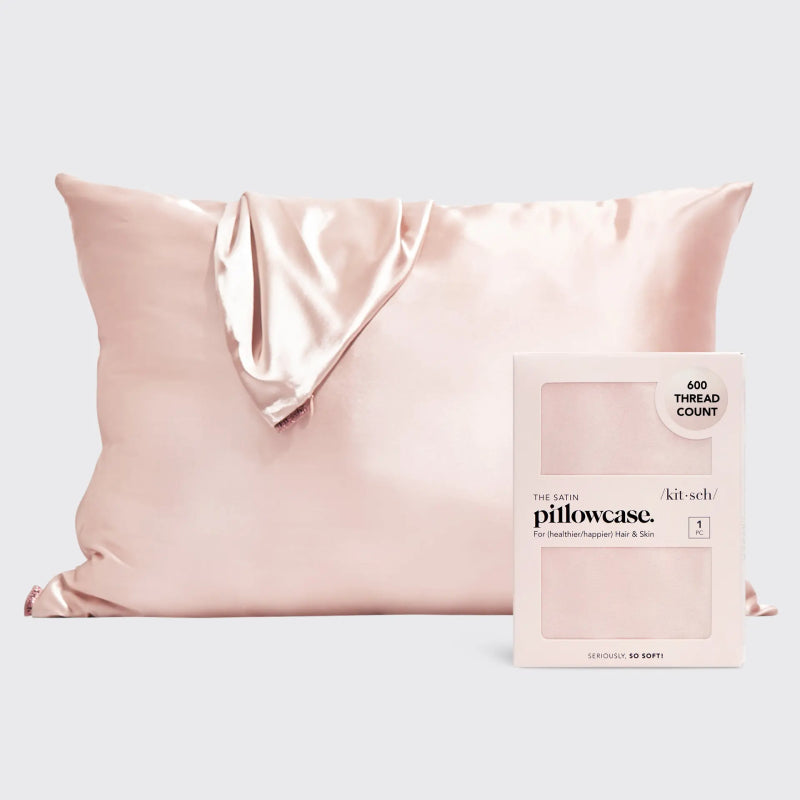 Satin Sleep Pillowcase Blush