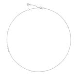 .925 Sterling Silver Sideway Letter I Necklace (18k white gold plating) | .925純銀鍍18K金I字母項鍊