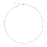 .925 Sterling Silver Sideway Letter L Necklace (18k white gold plating) | .925純銀鍍18K金L字母項鍊