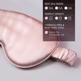 22 Momme Mulberry Silk Sleep Eye Mask・Blush | 22姆米美肌真絲眼罩・Blush