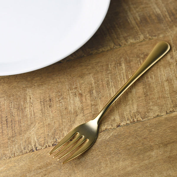 Retro Cutlery Matte Gold Fork | Retro Cutlery 復古啞金色叉