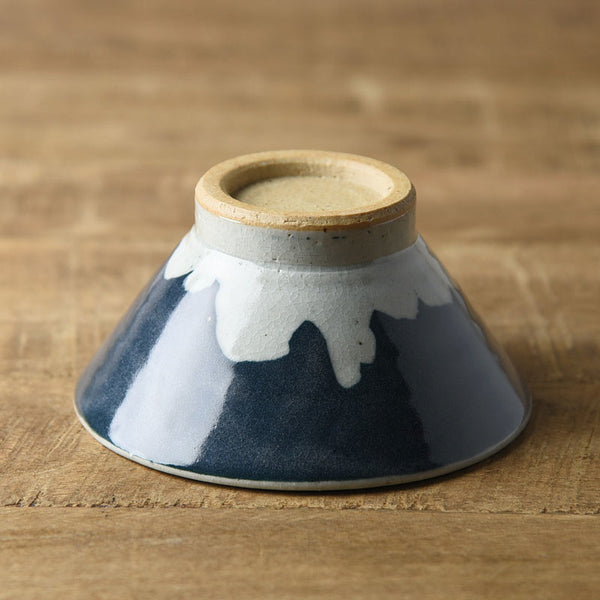 Teshigoto Mount Fuji Bowl (Navy) | Teshigoto 日本美濃燒富士山碗.藍色