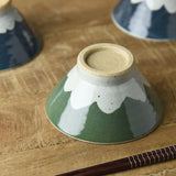 Teshigoto Mount Fuji Bowl (Green) | Teshigoto 日本美濃燒富士山碗.綠色