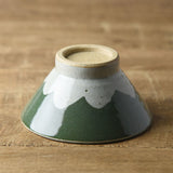 Teshigoto Mount Fuji Bowl (Green) | Teshigoto 日本美濃燒富士山碗.綠色