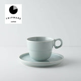 Tripware Minoyaki Cup and Saucer Set (Light Blue) | Tripware 日本製美濃燒杯碟套裝.水釉淺藍色