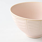 Asumi Minoyaki Bowl (Pink) | Asumi 彩澄日本製美濃燒浮雕餐碗.粉紅色