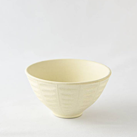 Asumi Minoyaki Bowl (Yellow) | Asumi 彩澄日本製美濃燒浮雕餐碗.淺黃色