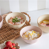 Asumi Minoyaki Bowl (Pink) | Asumi 彩澄日本製美濃燒浮雕餐碗.粉紅色