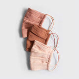 Kitsch Cotton Face Mask (Set Of 3).Dusty Rose | Kitsch三層純棉口罩.Dusty Rose